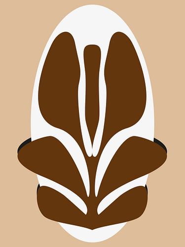 Minimalistische illustratie vintage bloem