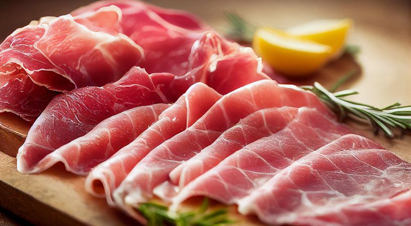 Panorama Italienischer Parmaschinken Illustration von Animaflora PicsStock