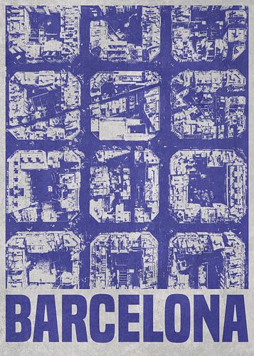 De skyline van Barcelona