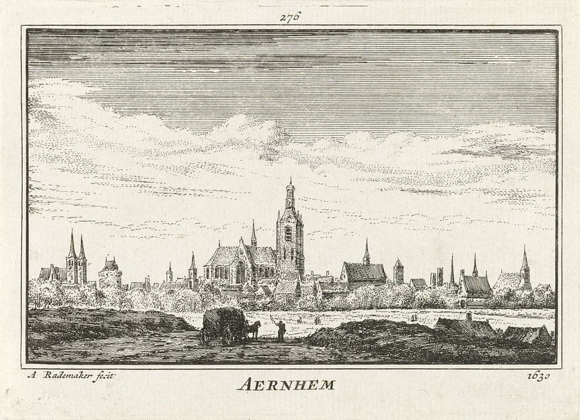 Abraham Rademaker, Ansicht von Arnheim, 1630 von Atelier Liesjes