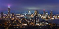 Skyline Rotterdam during when the night falls. by Patrick van Os thumbnail