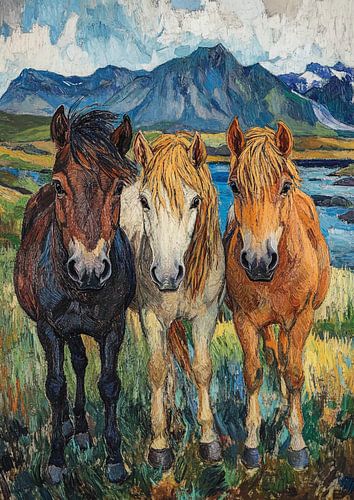 Chevaux islandais - la liberté dans la nature