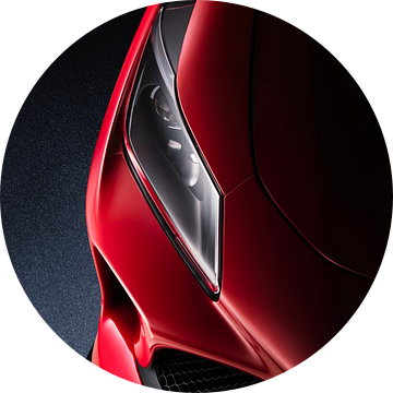 Ferrari F8 Tributo Spider koplamp en carbon details van Thomas Boudewijn