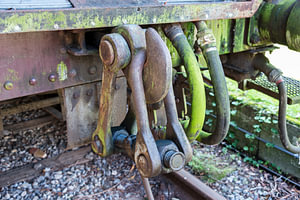 oude treinwagon op een oud station in hombourg