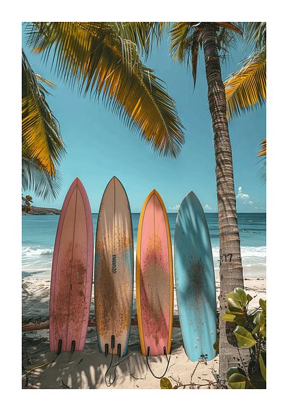 Surfing by Poster Art Shop
