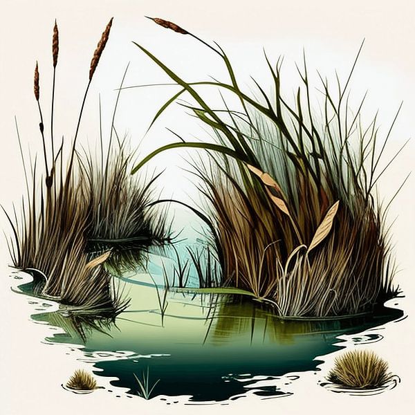Swamp oasis by Vythryd Arts