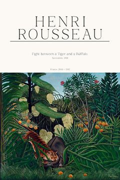 Henri Rousseau - Fight between a Tiger and a Buffalo by Old Masters