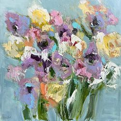 Levendige kleurrijke bloesems