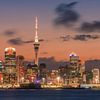 Zonsondergang Auckland, Nieuw Zeeland van Henk Meijer Photography