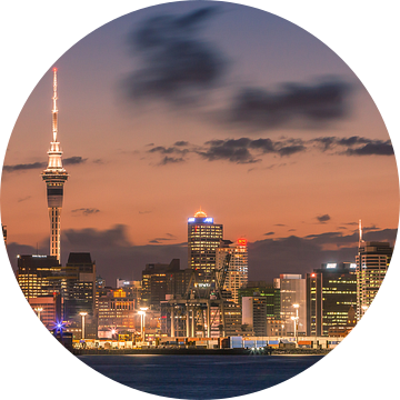 Zonsondergang Auckland, nieuw-Zeeland