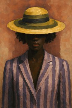 Stylish Vintage Portrait Woman