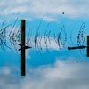 water, sky and reflection at the big wheel near empel by jan van de ven