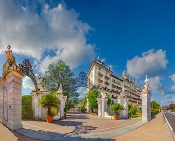 Die luxuriöse Umzäunung des Grand Hotel des Iles Borromees, Stresa, Piemont, Italien