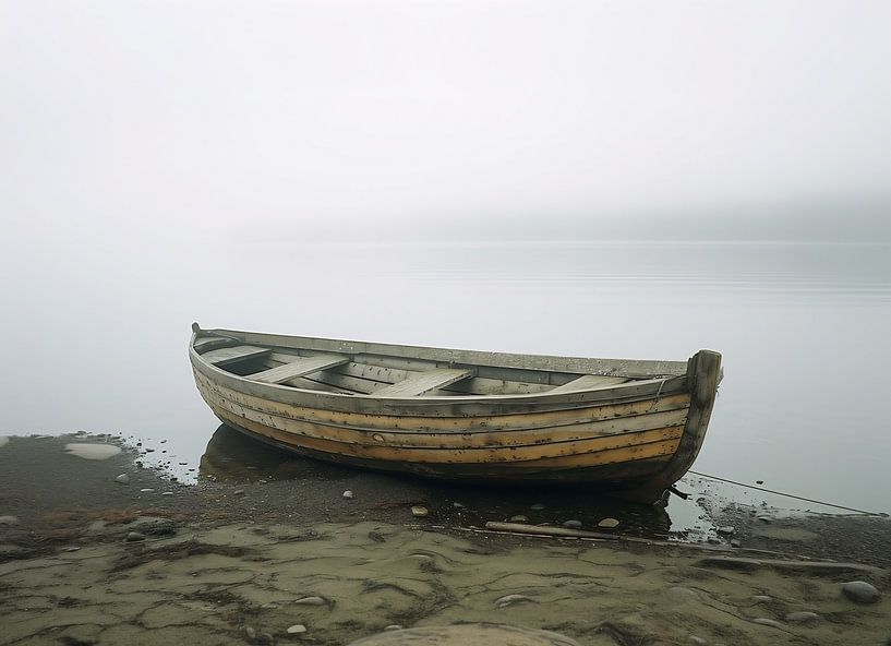 Kleine boot, rustig water van fernlichtsicht
