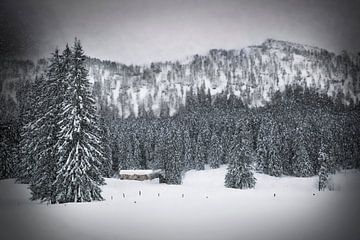 Bavarian Winter's Tale III van Melanie Viola