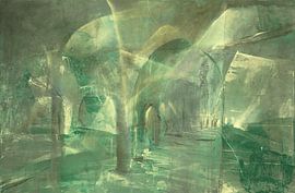 Flüssiges Gold auf Jade von Annette Schmucker