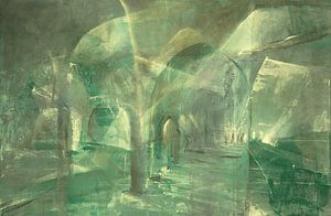 De l'or liquide sur du jade