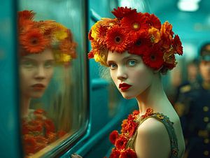 Zwischen Welten | künstlerische Blumenfotografie in der Metro