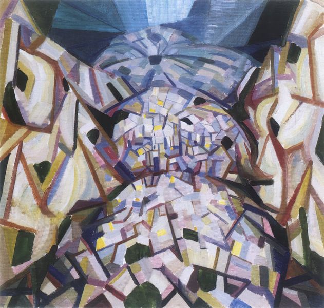 Alexander Bogomasow - Abstrakte Landschaft (1915) von Peter Balan