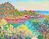 Landschaft in der Nähe von Monte Carlo, Claude Monet von Meesterlijcke Meesters Miniaturansicht