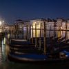 Venetië - Uitzicht over het Canal Grande bij nacht van t.ART