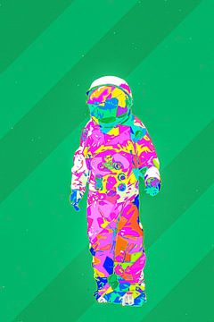 Spaceman AstronOut (Groen) van Gig-Pic by Sander van den Berg