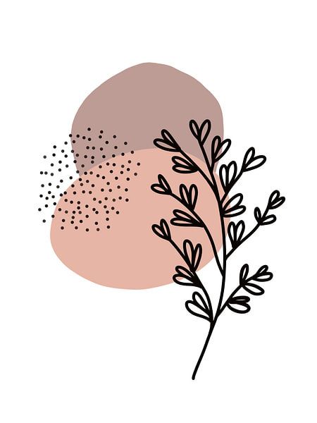 Plantenabstract van Sophia