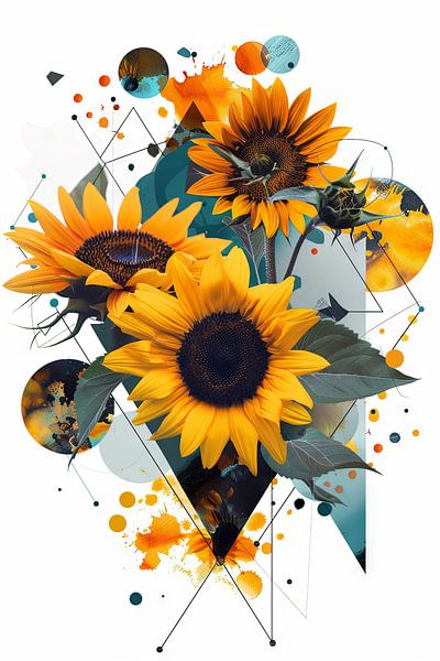Sonnenblumen - Sonnenblume von Poster Art Shop