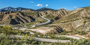 Bergweg aan de zuidkant van de Sierra de Cazorla