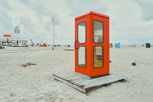 Telefooncel op Amrum