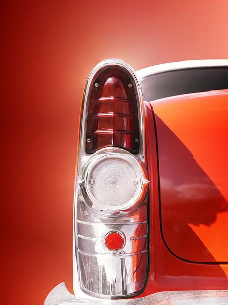 American classic car Special 1955 Rear abstract by Beate Gube