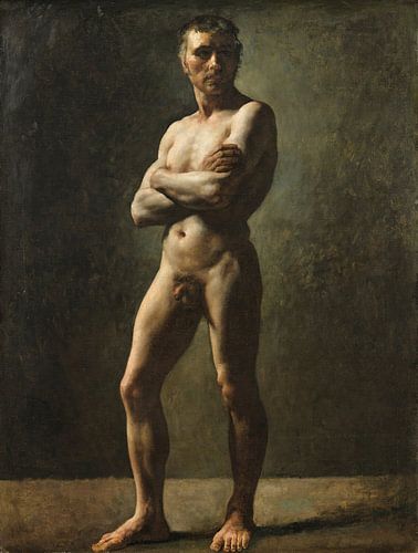 Théodore Géricault. Studie van mannelijk naakt