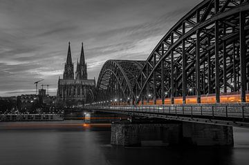 Bridge over the Rhine in Cologne by Jesper Stegers