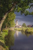 City Moat With Dark Clouds