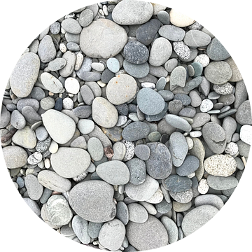 Stenen strand Mokihinui van Yolande Mulder