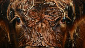 Der tiefe Blick des schottischen Highlanders