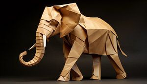 Origami-Elefanten-Panorama