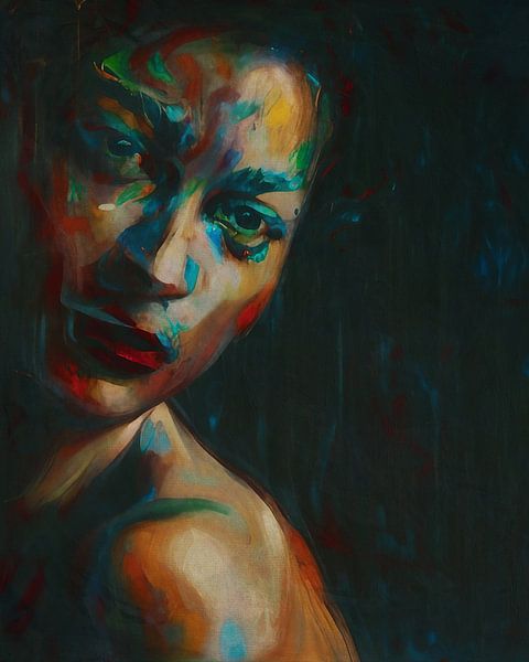 Portret van een onstuimig meisje van Jan Keteleer