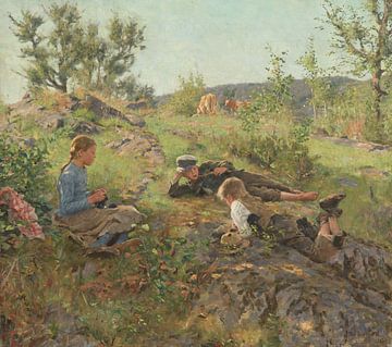 Herders at Tåtøy, Erik Werenskiold
