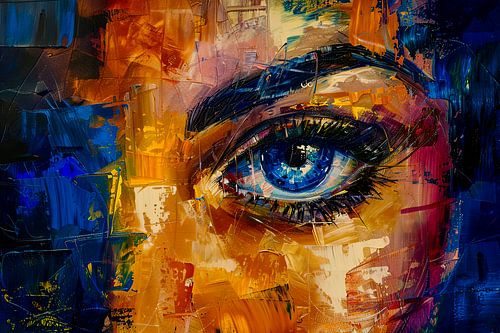 digitaal abstract schilderij