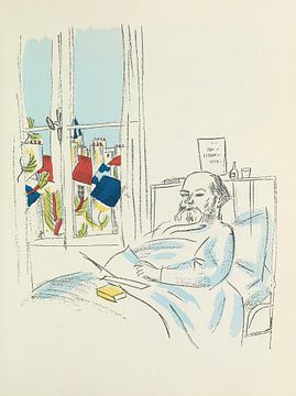 Raoul Dufy - Boek van Madrigaux (Madrigalen), tekening van Peter Balan