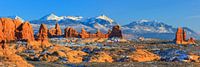 Winter scenery in Arches National Park, Utah