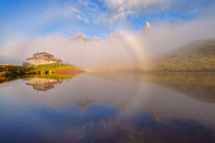 Fog bow in the Dolomites by Achim Thomae Photography