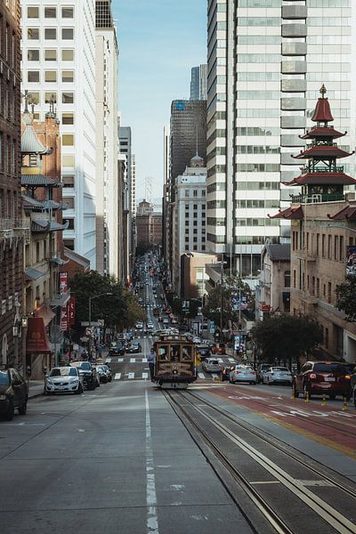 Les rues escarpées de San Francisco | Photographie de voyage - tirage photo d'art | Californie, U.S. par Sanne Dost
