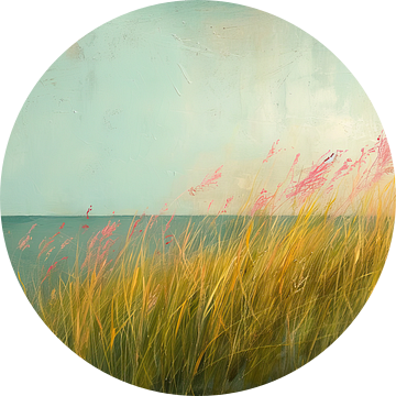 Amber Whispers Seascape van Kunst Kriebels