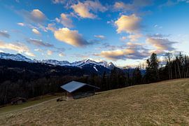 Beautiful sunrise in Garmisch-Partenkirchen