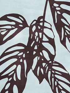 Monstera no. 1 Blue