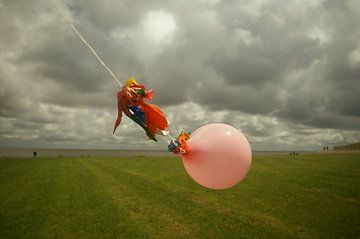 Roze ballon van Hugo Kuijper