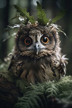 Little King Owl by Vivian Jolie