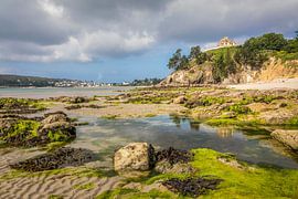 Plage du Porzic bei Ebbe, Morgat, Bretagne